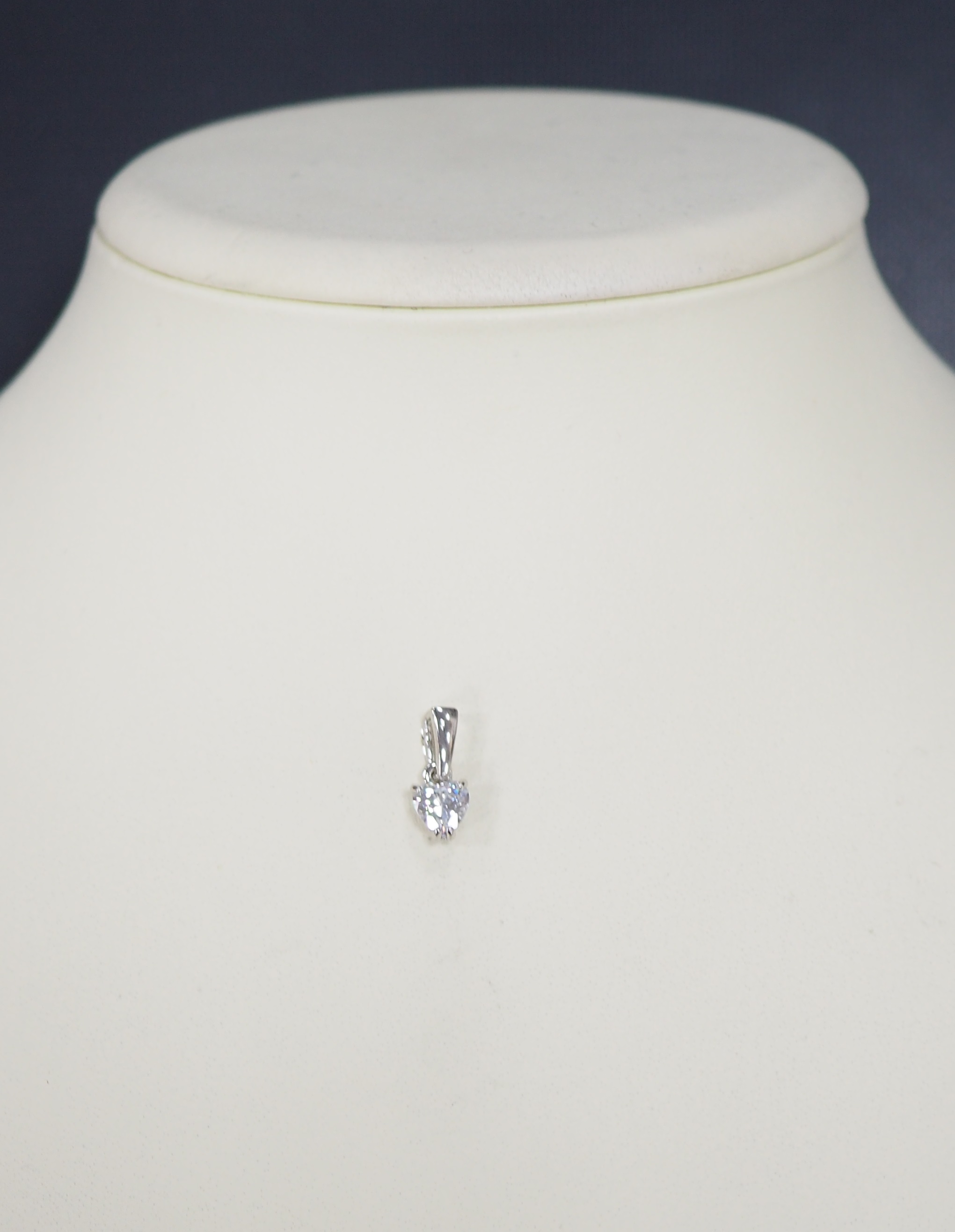 Серебряная подвеска 925 пробы; вставки 1 Фианит бесцв.;